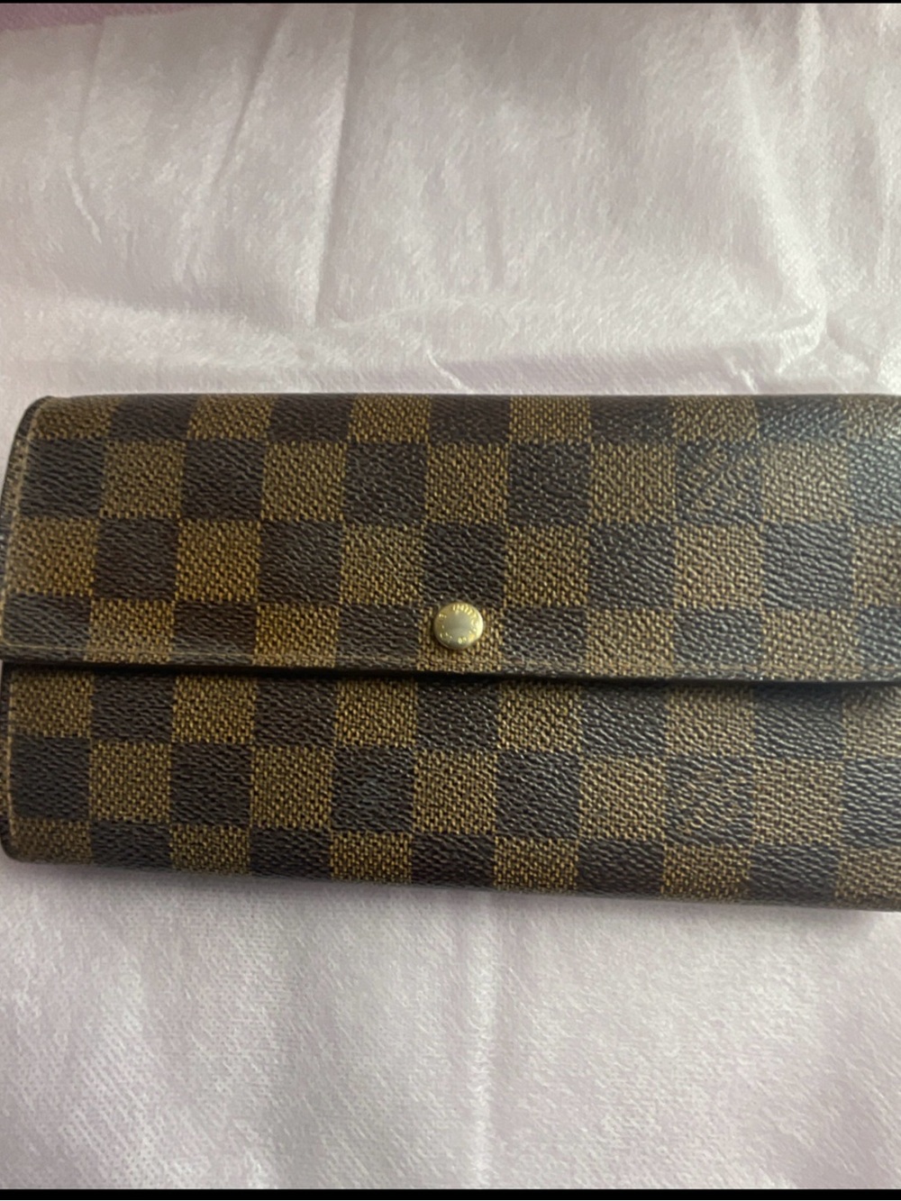 Louis Vuitton Brown Damier Ebene Long Wallet